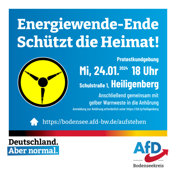 Energiewende-Ende - Schützt die Heimat!